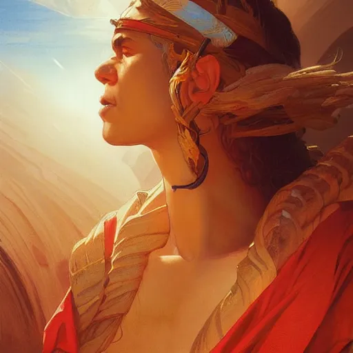 Prompt: Moses opening the Red sea, highly detailed, digital painting, artstation, concept art, sharp focus, illustration, art by artgerm and greg rutkowski and alphonse mucha