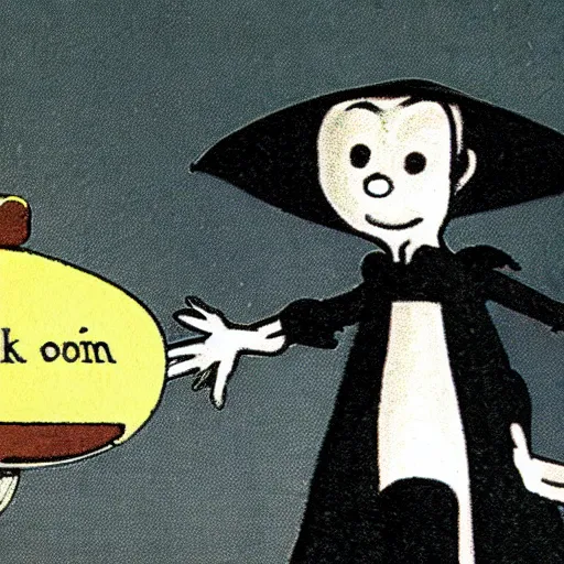 Prompt: count orlok in the moomin comics