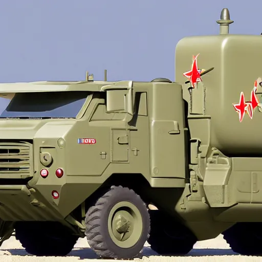 Image similar to HIMARS with missile, Pixar, detailed