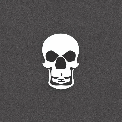 Prompt: skull logo neon