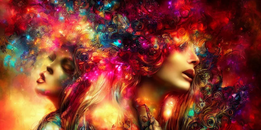 Prompt: dreamscape, patrice murciano, sensual female, vivid colors, highly detailed sculpture, intricate detailed, ommatidia, 8 k, cinematic atmosphere, post - processing
