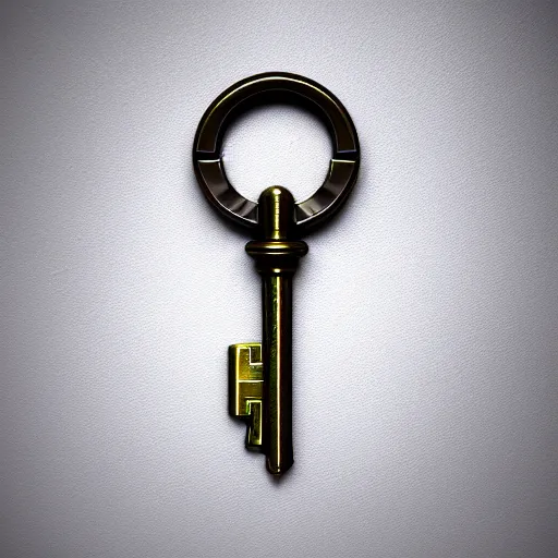 Image similar to a item of the metal key, icon, vray 4k render, on the white background, rpg game inventory item