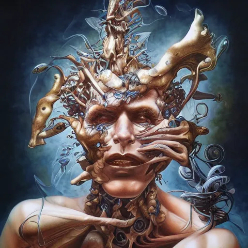 Prompt: hajime sorayama, paolo eleuteri serpieri, boris vallejo, peter mohrbacher, aaron horkey