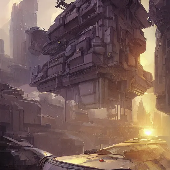 Prompt: a painting in the style of stephan martiniere and in the style of jean - claude mezieres