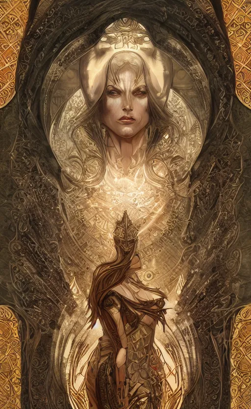 Image similar to julius caesar, front view, symetrical, full body, neutral background, intricate, sharp focus, illustration, aleksi briclot, rossbach, anna dittmann, rutkowski, mucha