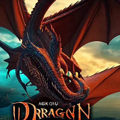 Prompt: dragons , cinematic