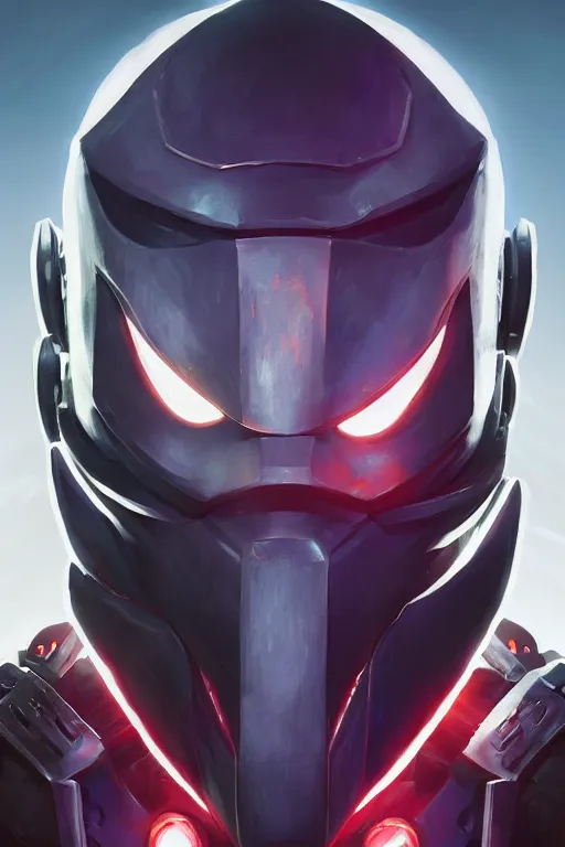 Image similar to epic mask helmet robot ninja portrait stylized as fornite style game design fanart by concept artist gervasio canda, behance hd by jesper ejsing, by rhads, makoto shinkai and lois van baarle, ilya kuvshinov, rossdraws global illumination radiating a glowing aura global illumination ray tracing hdr render in unreal engine 5