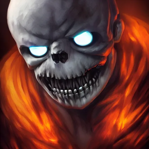 Prompt: photorealistic dark fantasy concept art of different versions of sans with his eye glowing, dynamic lighting, stunning visuals, ray tracing, beautiful scenery, cinematic, full body portrait, ultra detailed, hyper detail, stunning detail