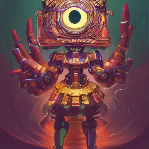 Image similar to a portrait of jinx the black cat as a god of destruction, with an intricate, detailed, urban inspired hiphop robot eye, vector behance hd jesper ejsing, rhads, makoto shinkai, lois van baarle, ilya kuvshinov, rossdraws, hd, 3 2 k, ilya kuvshinov, gustav klimt