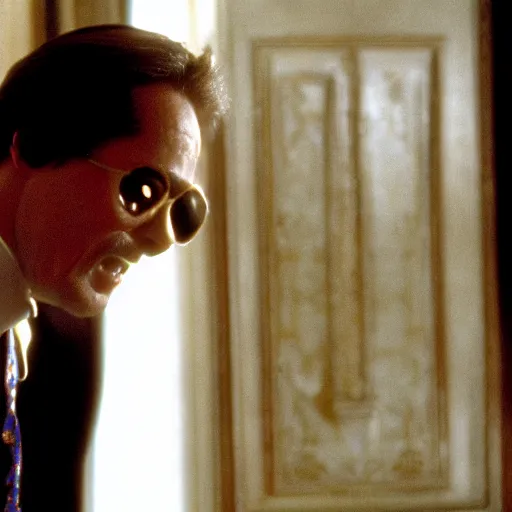 Image similar to Eyes wide shut cinematic still, Jim Carey