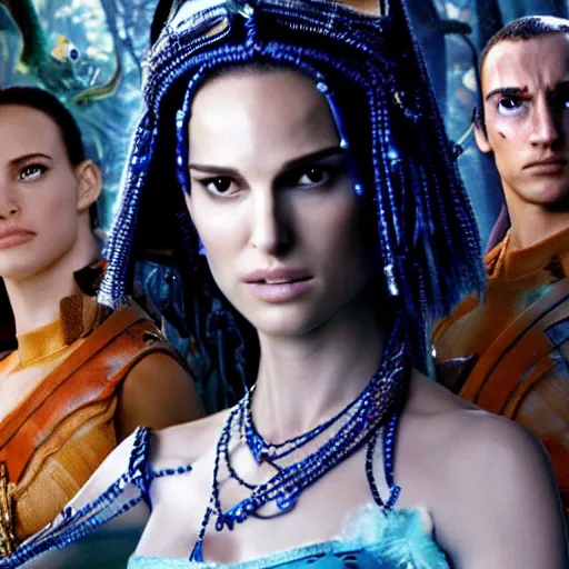 Image similar to natalie portman in avatar ( 2 0 0 9 ), 8 k wide shot