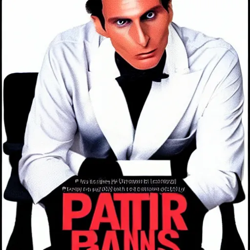 Image similar to patrick bateman as a giga chad