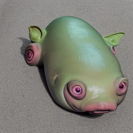 Image similar to a car / blobfish hybrid