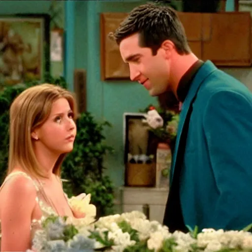 Image similar to The one where Ross leaves Rachel to marry a beautiful dinosaur