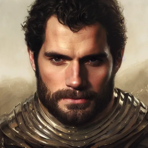 Prompt: henry cavill the king as a realistic fantasy d & d character, closeup portrait art by donato giancola and greg rutkowski, realistic face, digital art, trending on artstation