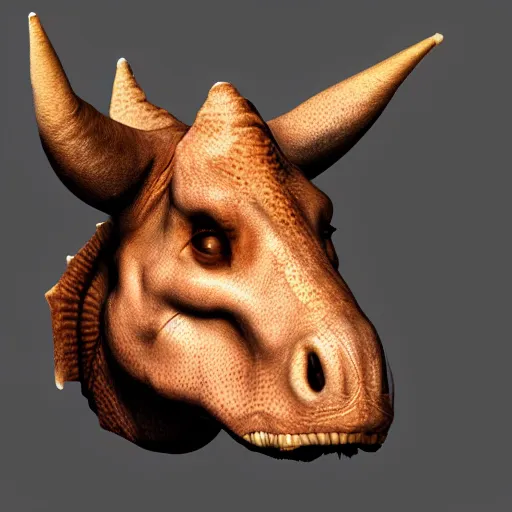 Image similar to simplified triceratops head cute, popular on artstation, popular on deviantart, popular on pinterest