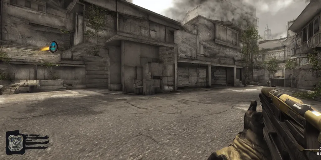 Image similar to still frame from the video game counter strike : global offensive, award - winning, stunningly realistic, volumetric lighting, coherent, no artifacts, cinematic, atmospheric, studio quality