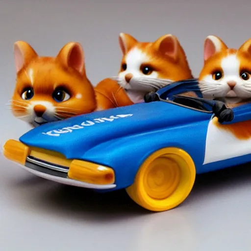 Prompt: fast and furious calico critters