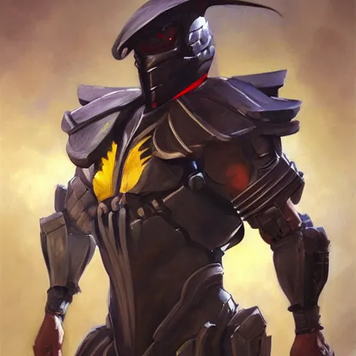 Image similar to greg manchess portrait painting of partially armored scorpion from mortal kombat as overwatch character, medium shot, asymmetrical, profile picture, organic painting, sunny day, matte painting, bold shapes, hard edges, street art, trending on artstation, by huang guangjian and gil elvgren and sachin teng