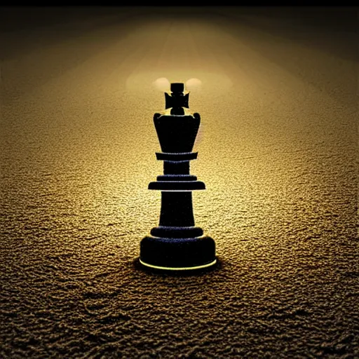 Prompt: vintage instamatic photo of a queen chess piece made of led lights, Puddles, sand, Isometric 3D Fantasy, smooth 3D Illustration, Cinematic Matte Painting, volumetric lighting ,