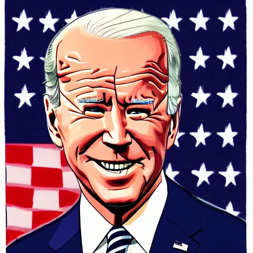 Prompt: joe biden presidential portrait