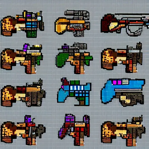 Image similar to game gun sprite