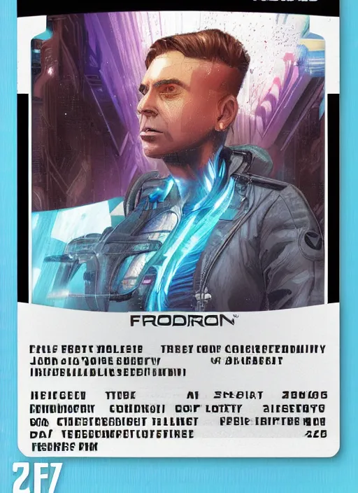 Prompt: 'A 2016 FFG Netrunner runner identity card, highly detailed, digital art '