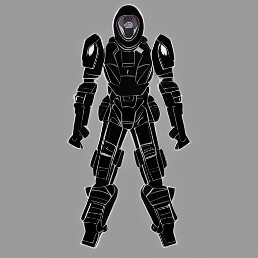 Prompt: symmetrical speed painting of beautiful black alien space armor