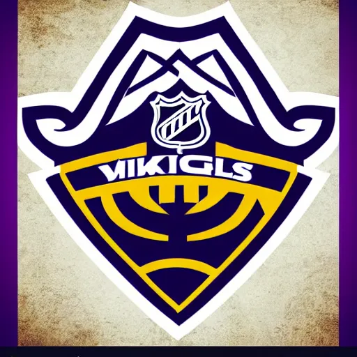 Image similar to nhl logo detailed vector vikings