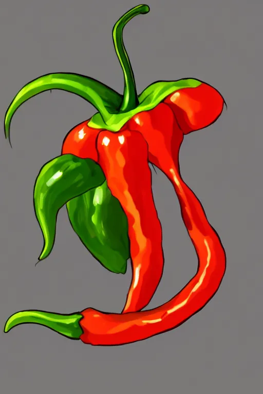 Image similar to a ghost pepper, highly detailed, digital art, sharp focus, trending on art station