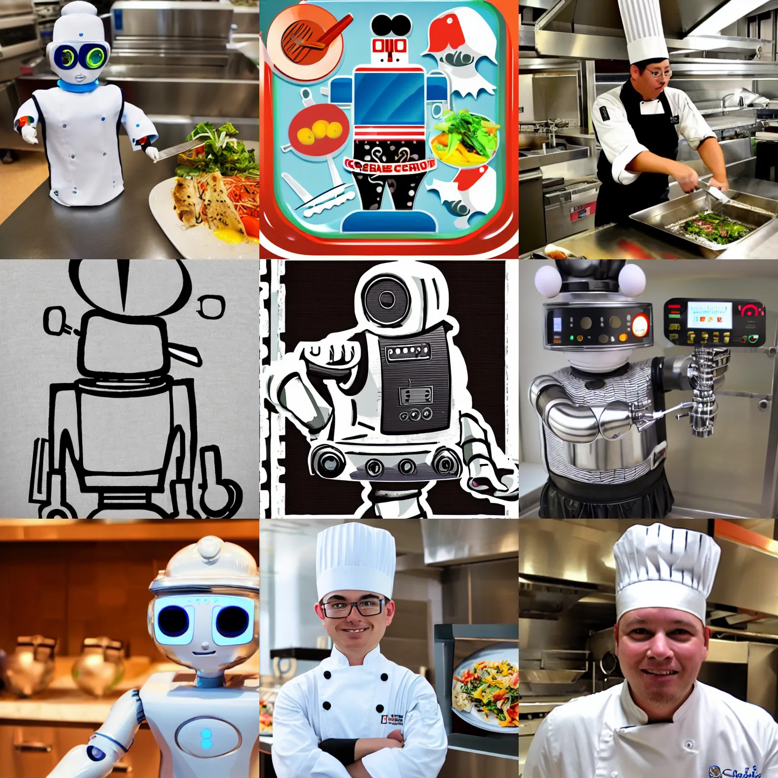 Prompt: chef robot