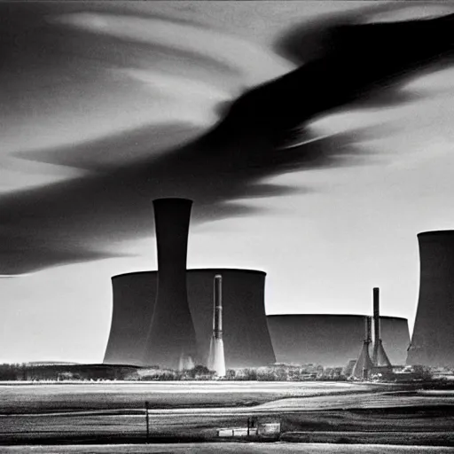 Image similar to A Masterpiece Landscape of a broken down nuclear power station, Nuclear blast imminent, nuclear reactor going critical, Graphic Novel, Pastel Art, Filmic, TriX 400 TX, Electron Microscope, 3D, Beyond Dimensiona, 4k HD, Geometric, Isohedral, Essence, Powerful, Phosphor Display, Multiscopy, DeNoise, insanely detailed and intricate, hypermaximalist, elegant, ornate, hyper realistic, super detailed. No watermark, no blurry, no cropped. Artstation by Hayao Myazaki