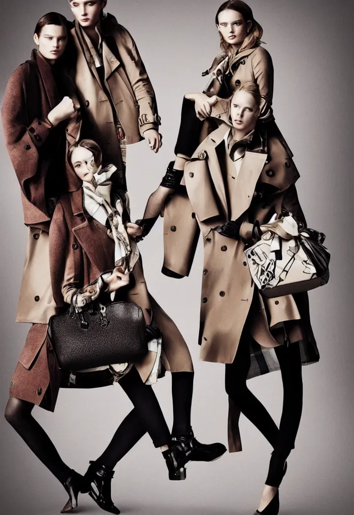 Image similar to Burberry advertising campaign poster