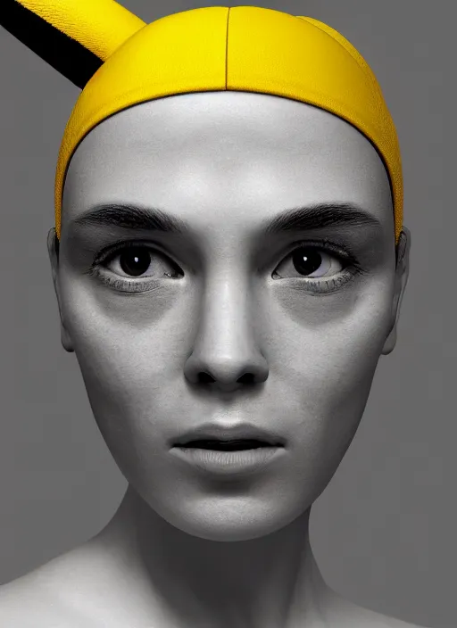 Image similar to closeup portrait of pikachu, depth of field, zeiss lens, detailed, symmetrical, centered, fashion photoshoot, by annie leibovitz and steve mccurry, david lazar, jimmy nelsson, breathtaking, 8 k resolution, extremely detailed, beautiful, establishing shot, artistic, hyperrealistic, beautiful face, octane render