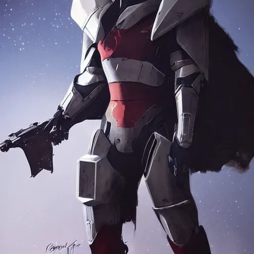 Image similar to destiny 2 concept armor for male, character portrait, realistic, cg art, artgerm, greg rutkowski