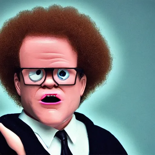 Image similar to steve brule as the sobbing emoji, 😭