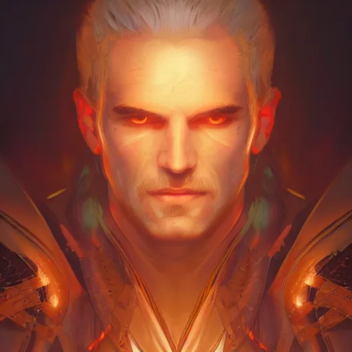 Prompt: symmetry!! portrait of the witcher, thunder, sci - fi, glowing lights!! intricate, elegant, highly detailed, digital painting, artstation, concept art, smooth, sharp focus, illustration, art by artgerm and greg rutkowski and alphonse mucha, 8 k