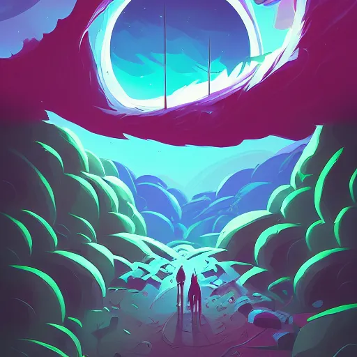 Image similar to life after death, anton fadeev and dan mumford