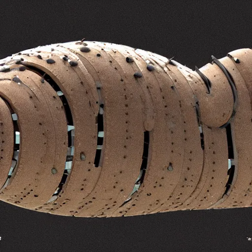 Prompt: a cute robotic wood lice, artstation, 8 k, highly detailed, hyperrealistic,