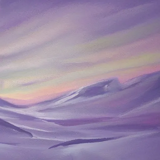 Prompt: luminist polar landscape, swiping brushwork, super cool!!!