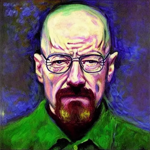 Image similar to “ walter white by claude monet ”