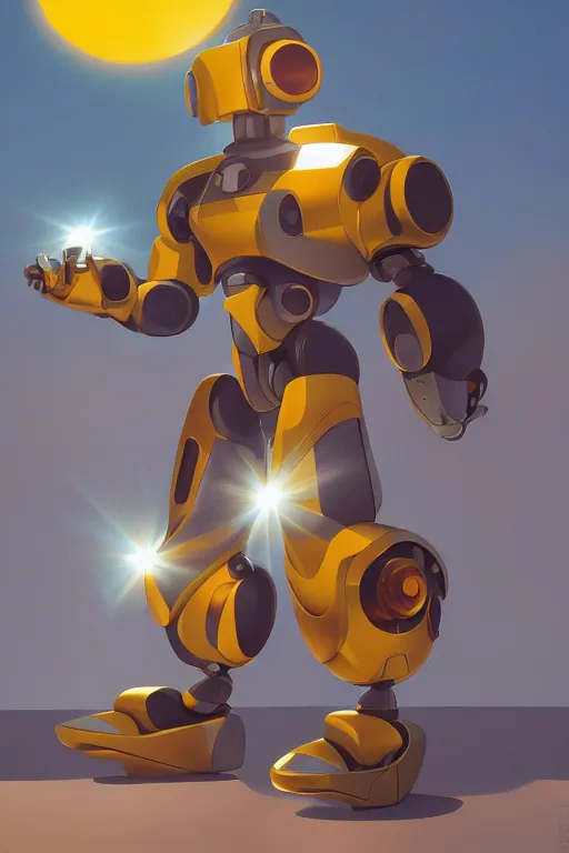 Image similar to metabots medabots medarotto medarot robot minimalist comics helmet mask neon cybereye, behance hd by jesper ejsing, by rhads, makoto shinkai and lois van baarle, ilya kuvshinov, rossdraws global illumination ray tracing hdr radiating a glowing aura