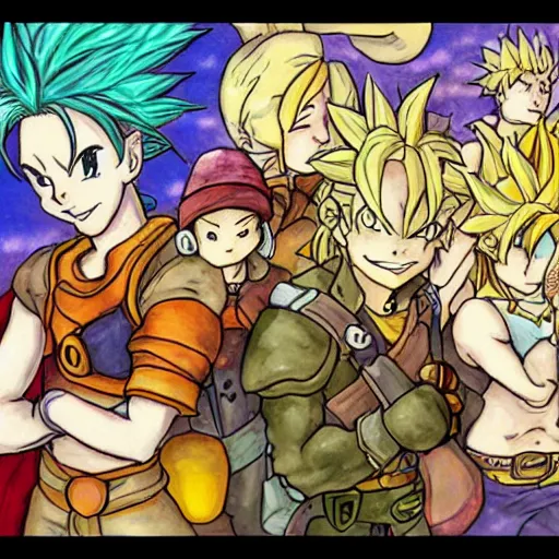 Image similar to chrono trigger fan art