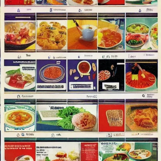 Prompt: 1 9 9 0 s singaporean public education poster for food