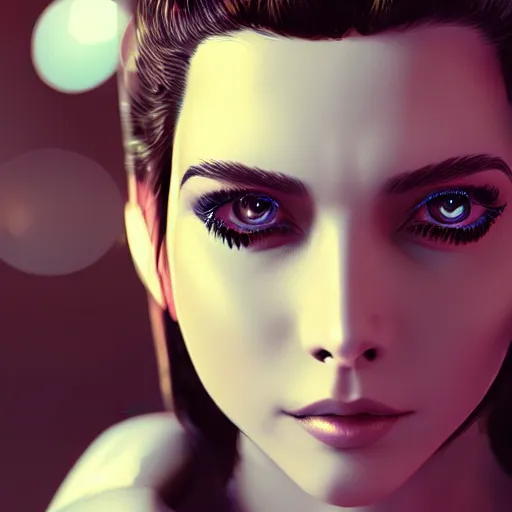 Prompt: Beautiful Cyberpunk girl face, closeup shot, 4k, artstation, artstationHD, digital art