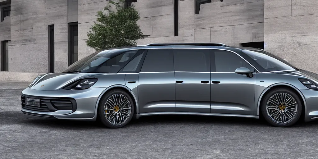 Image similar to “2021 Porsche Minivan, ultra realistic, 4K, high detail”