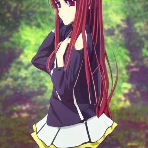 Prompt: beautiful anime girl