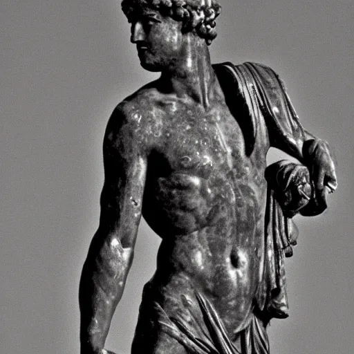 Image similar to a hero's triumph, Greco-Roman style