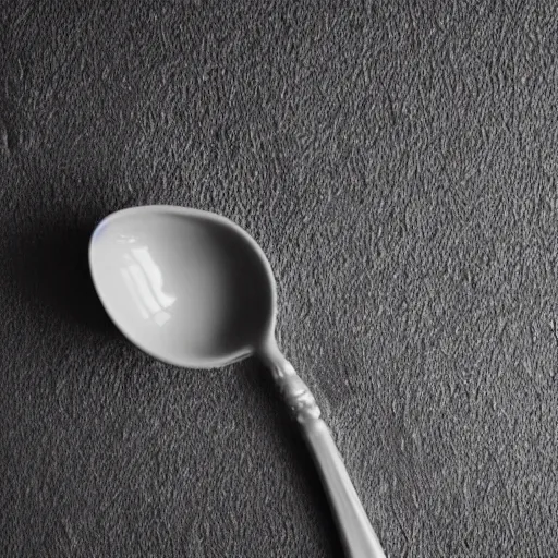 Prompt: cup on spoon