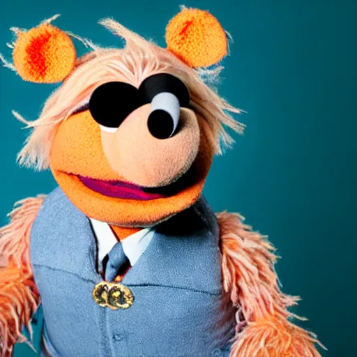 Image similar to studio portrait still of muppet!!!!! boris!!!!!! as a muppet muppet as a muppet, 8 k, studio lighting, key light,